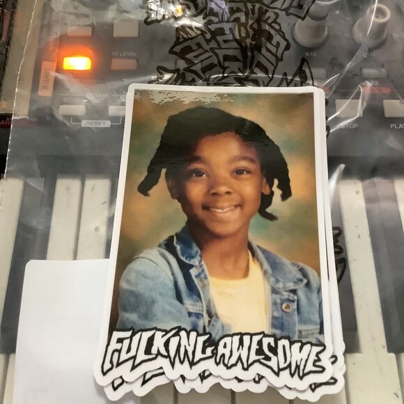 FA F*cking Awesome Skateboards Beatrice Domond Yearbook Photo STICKER Supreme - Picture 1 of 1